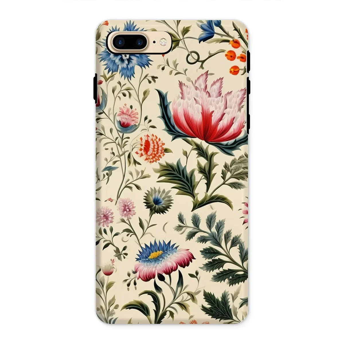 Wildflower Hoopla - Floral Garden Iphone Case, 8 Plus / Matte, Kite-775792210, Floral-patterned Smartphone Case Colorful Botanical Designs