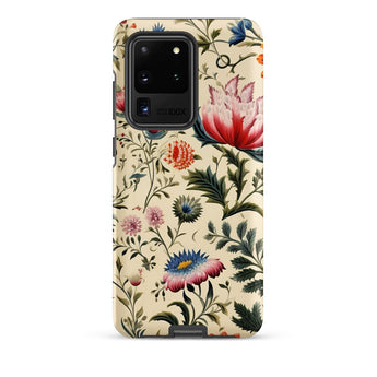 Wildflower Hoopla - Floral Garden Phone Case, Samsung Galaxy S20 Ultra / Matte, Mobile Cases, Toby Leon