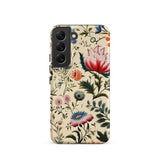 Wildflower Hoopla - Floral Garden Phone Case Samsung Galaxy S22 / Matte Vintage-style Floral Phone Case Intricate Botanical Illustrations