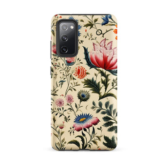 Wildflower Hoopla - Floral Garden Samsung Case, Galaxy S20 Fe / Matte, Smartphone Case Vintage Floral Pattern