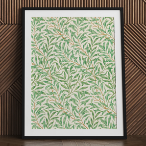 Willow Bough - William Morris Leaf Motivi Art Print