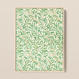 Willow Bough - William Morris Leaf Motif Art Print / Canvas, 12x16’’ / 31x41cm / Natural Frame, Posters Prints & Visual Artwork, Toby Leon