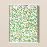 Willow Bough - William Morris Leaf Motif Art Print / Canvas, 12x16’’ / 31x41cm / White Frame, Posters Prints & Visual Artwork, Toby Leon
