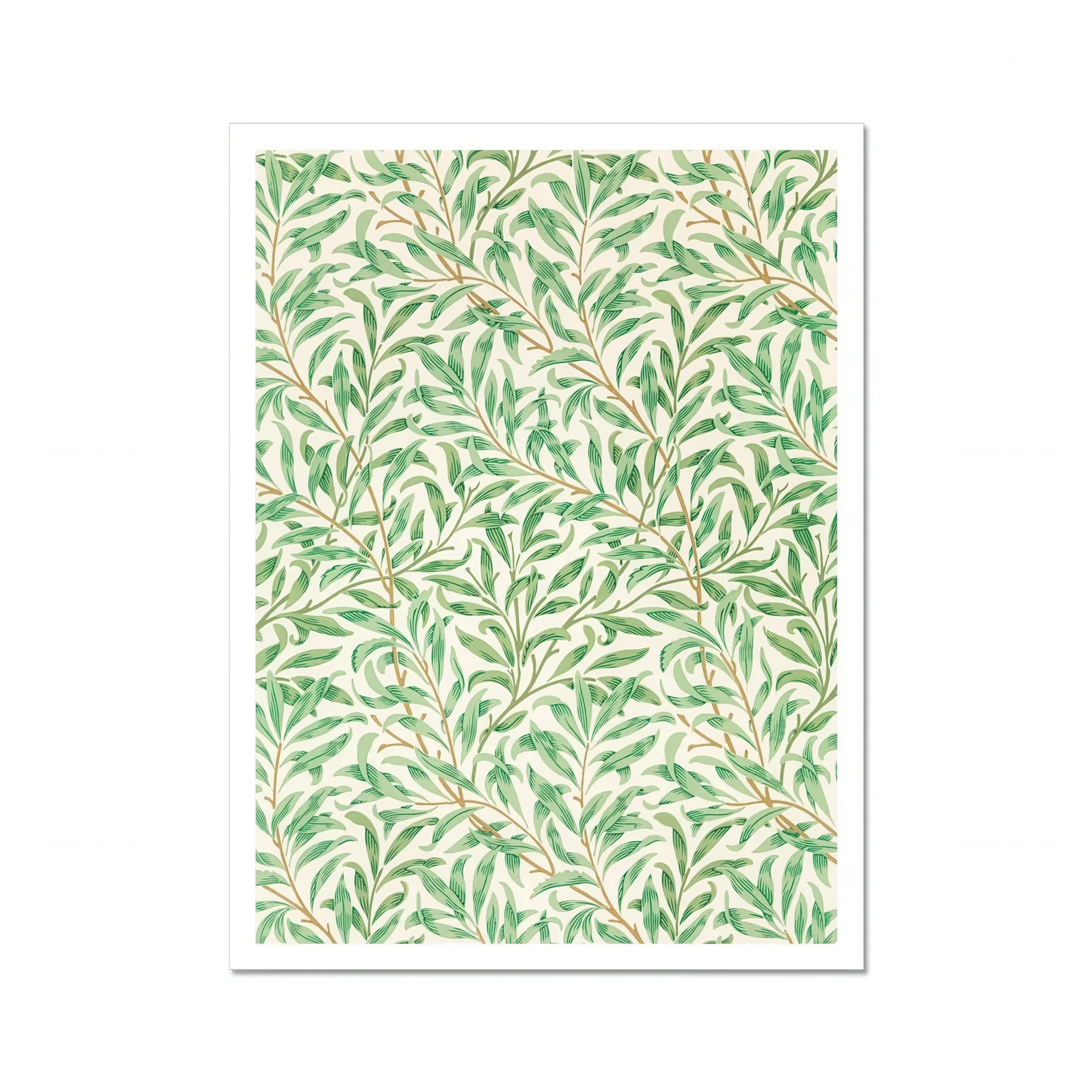 Willow Bough - William Morris Leaf Motif Art Print