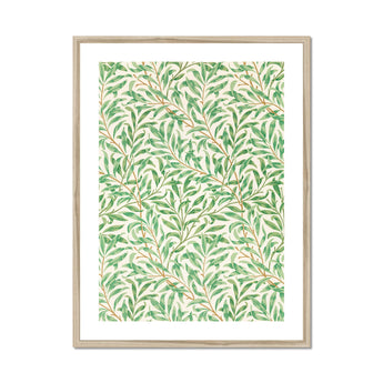 Willow Bough - William Morris Leaf Motif Art Print, Framed Botanical Print