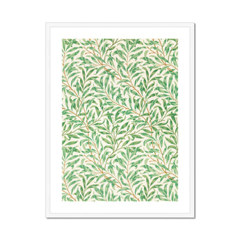 Willow Bough - William Morris Leaf Motif Art Print, Framed Botanical Print