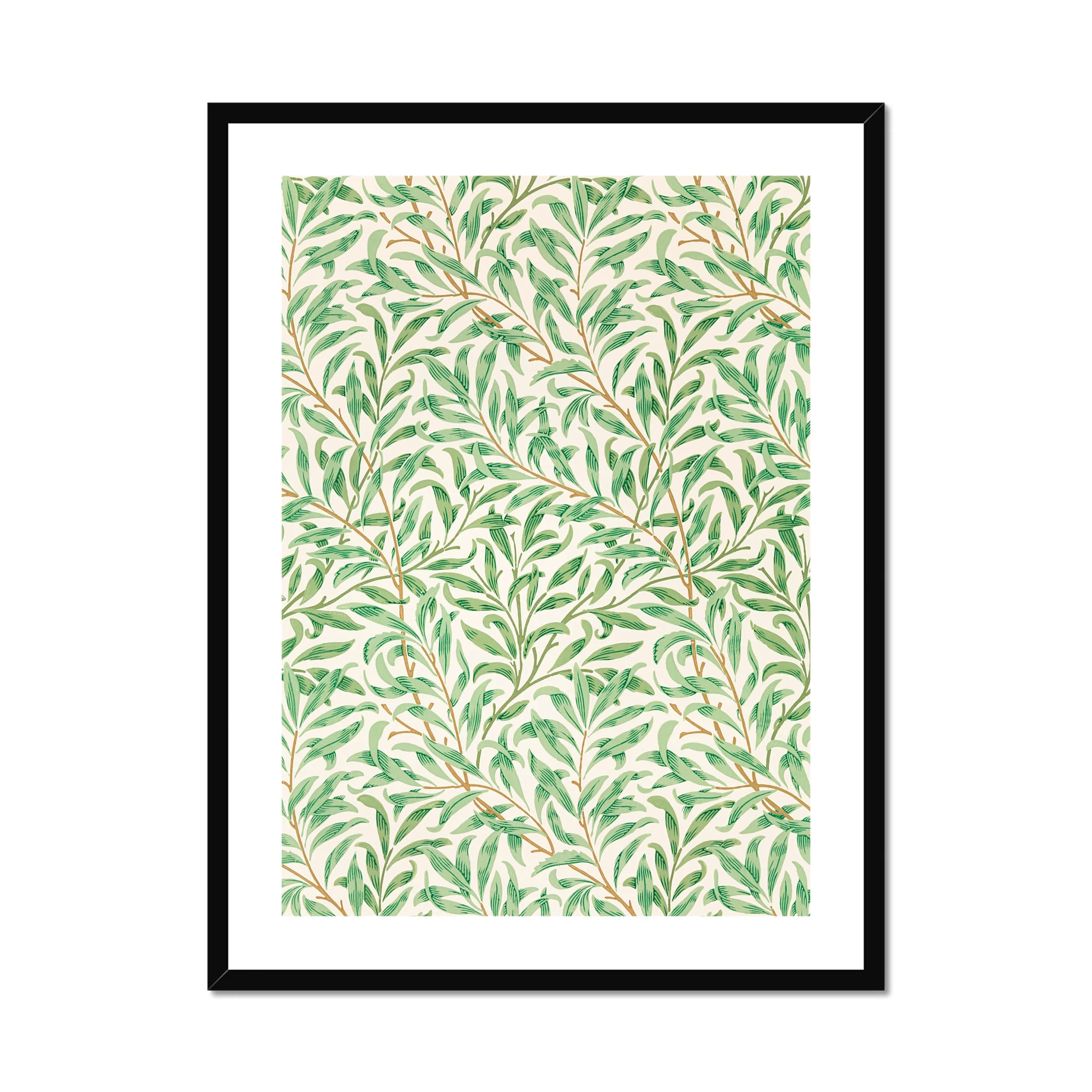 Willow Bough - William Morris Leaf Motif Art Print