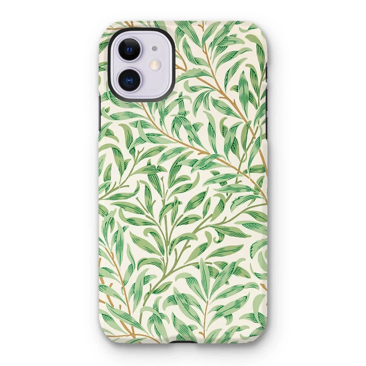 Willow Bough - William Morris Leaf Pattern Iphone Case, 11 / Matte, Iphone Case Green Leaf Pattern Design