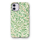 Willow Bough - William Morris Leaf Pattern Iphone Case, 11 / Matte, Iphone Case Green Leaf Pattern Design