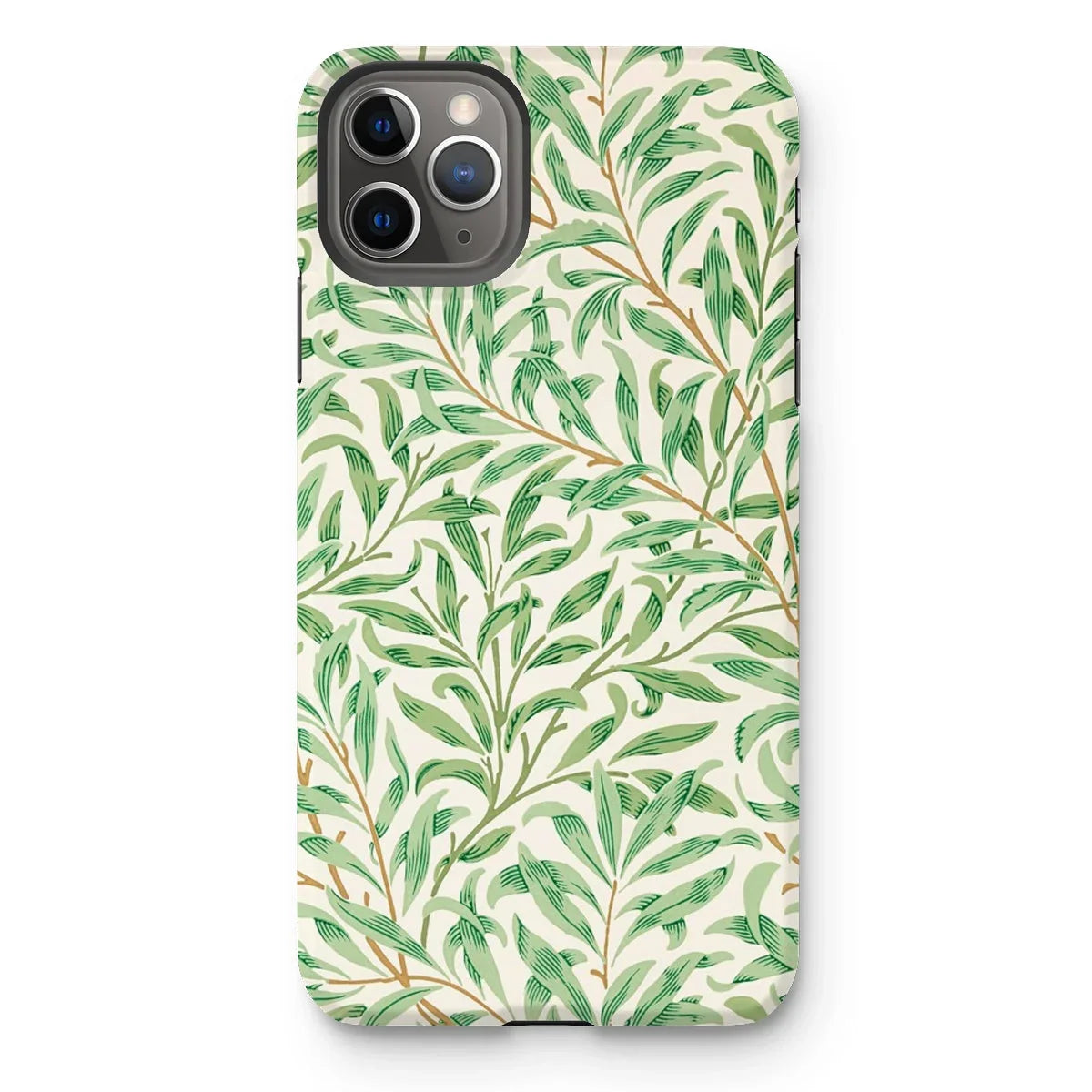 Willow Bough - William Morris Leaf Pattern Iphone Case, 11 Pro Max / Matte, Iphone Case Green Leaf Pattern Design