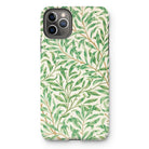 Willow Bough - William Morris Leaf Pattern Iphone Case, 11 Pro Max / Matte, Iphone Case Green Leaf Pattern Design