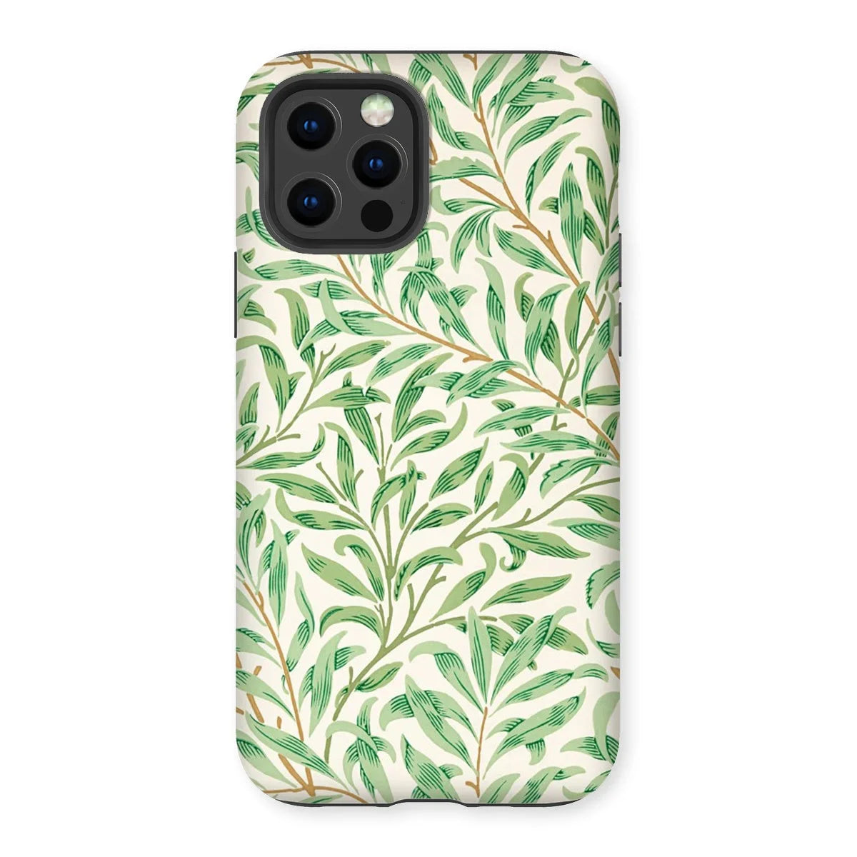 Willow Bough - William Morris Leaf Pattern Iphone Case, 12 Pro / Matte, Smartphone Case Green Leaf Pattern Design