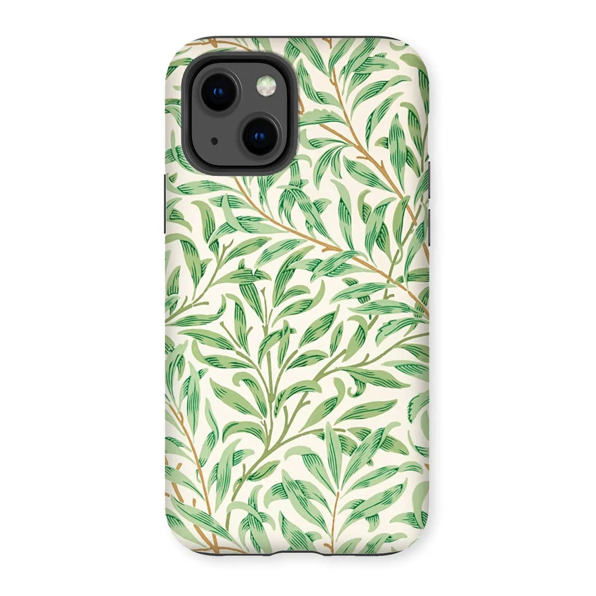 Willow Bough - William Morris Leaf Pattern Iphone Case, 13 / Matte, Smartphone Case Green Leaf Pattern Design