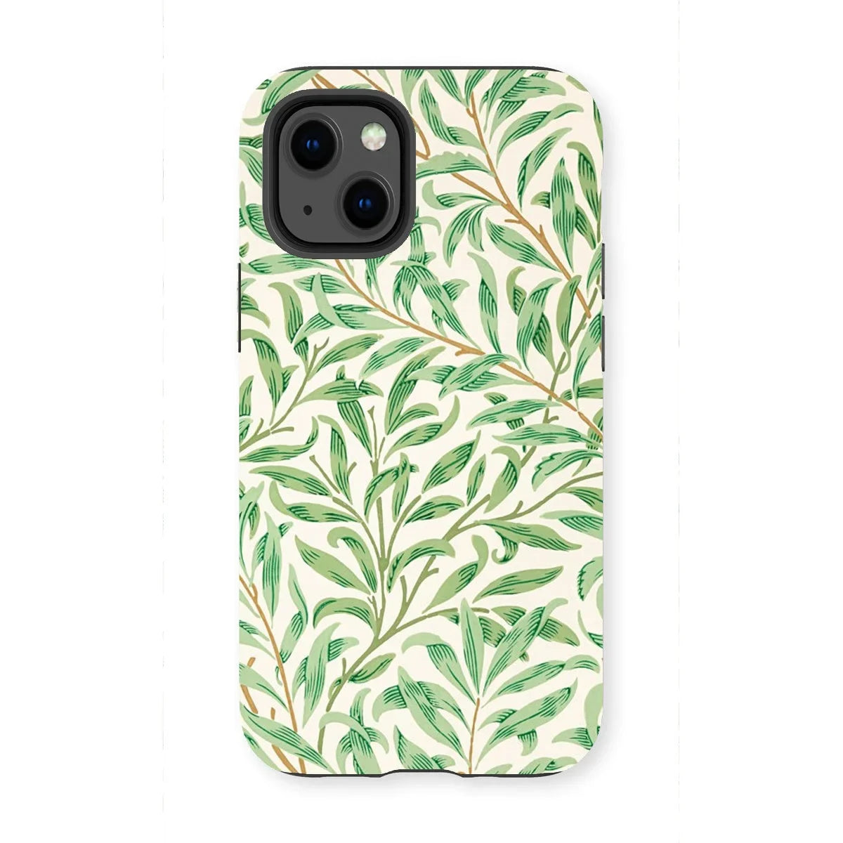 Willow Bough - William Morris Leaf Pattern Iphone Case, 13 Mini / Matte, Smartphone Case Green Leaf Pattern Design