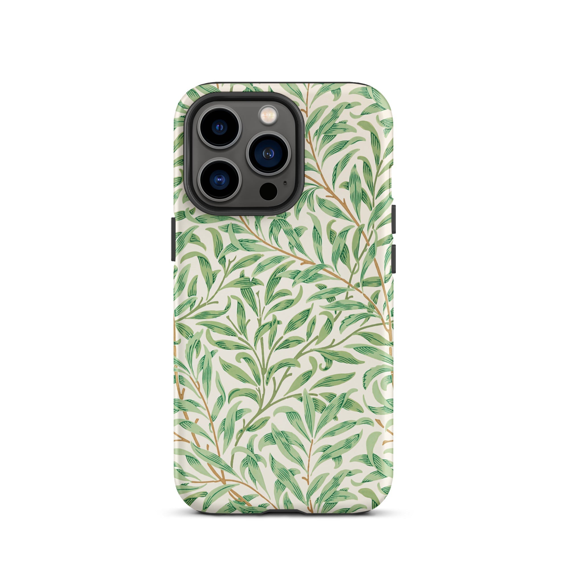 Willow Bough William Morris Leaf Pattern Iphone Case, 13 Pro / Matte, Green Leaf Patterned Phone Case