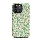 Willow Bough William Morris Leaf Pattern Iphone Case, 15 Pro Max / Matte, Leaf Patterned Phone Case