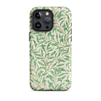 Willow Bough - William Morris Leaf Pattern Iphone Case, 15 Pro Max / Matte, Leaf-patterned Phone Case