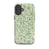 Willow Bough - William Morris Leaf Pattern Iphone Case, 16 Plus / Matte, Green Leaf Patterned Phone Case