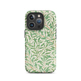 Willow Bough - William Morris Leaf Pattern Iphone Case, 16 Pro / Matte, Leaf-patterned Phone Case