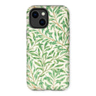 Willow Bough - William Morris Leaf Pattern Iphone Case - 14 Plus / Matte