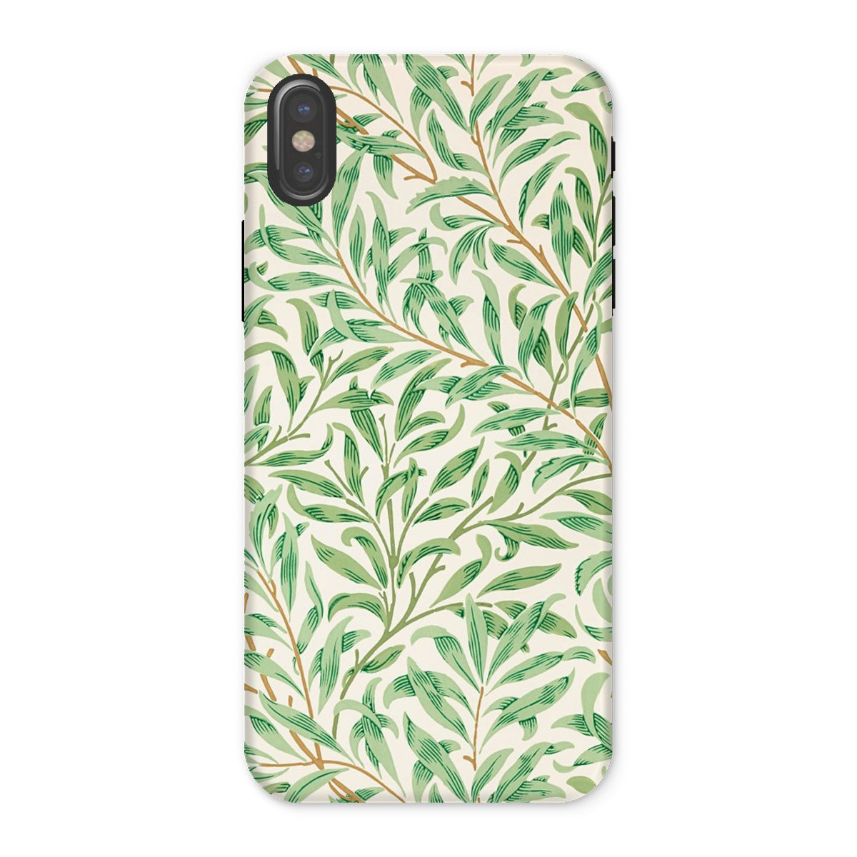 Willow Bough William Morris Leaf Pattern Iphone Case, x / Matte, Phone Case Green Leaf Pattern Design