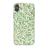 Willow Bough - William Morris Leaf Pattern Iphone Case, x / Matte, Phone Case Green Leaf Pattern Design