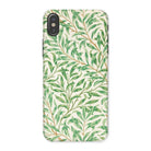 Willow Bough - William Morris Leaf Pattern Iphone Case, x / Matte, Phone Case Green Leaf Pattern Design