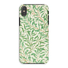 Willow Bough - William Morris Leaf Pattern Iphone Case, Xs / Matte, Phone Case Green Leaf Pattern Design