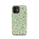 Willow Bough - William Morris Leaf Pattern Phone Case Iphone 12 / Matte Leaf-patterned, Verdant Victorian Dreamscape Mobile Cases