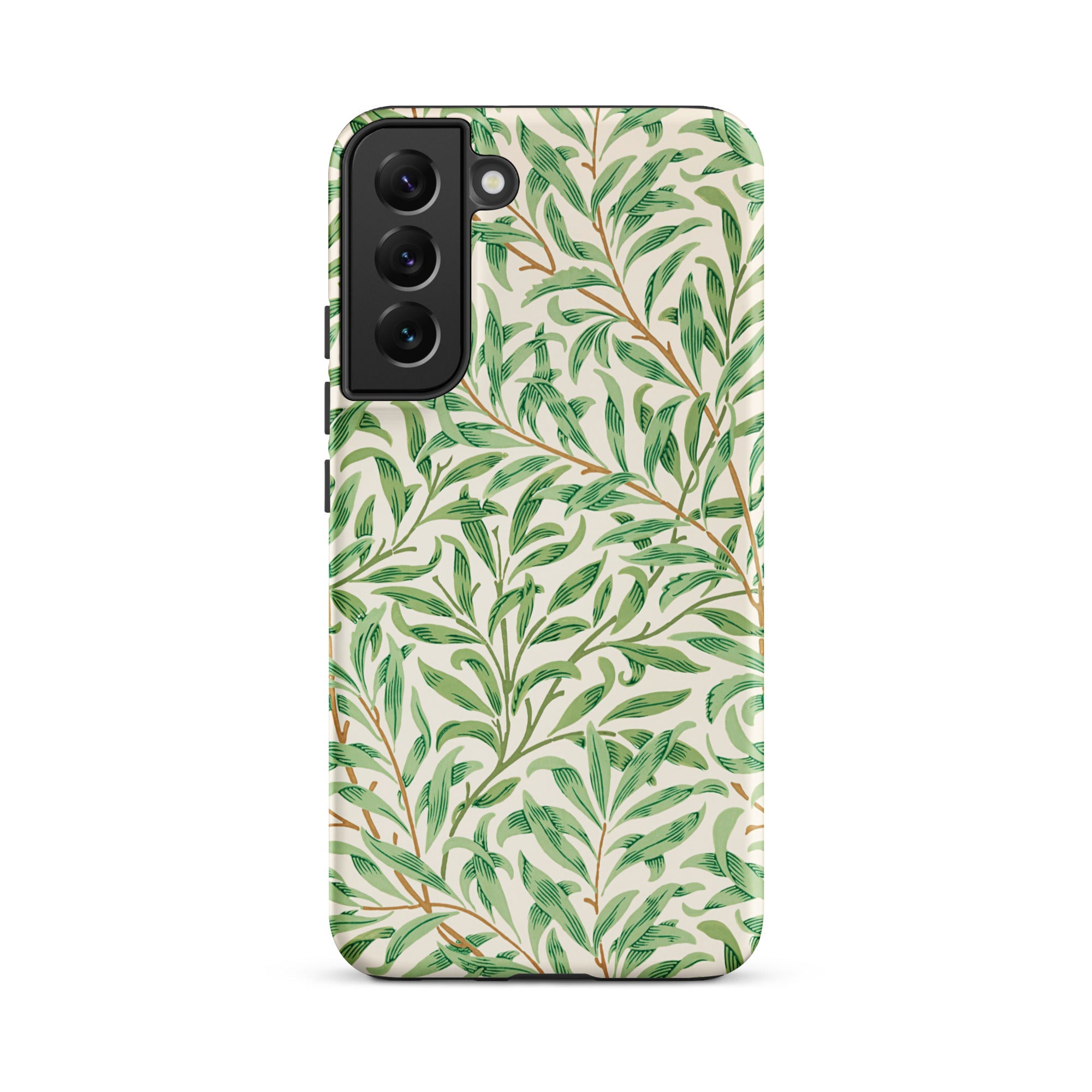 Willow Bough William Morris Leaf Pattern Samsung Case, Galaxy S22 Plus / Matte, Phone Case Green Leaf Pattern