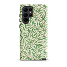 Willow Bough William Morris Leaf Pattern Samsung Case, Galaxy S22 Ultra / Matte, Smartphone Nature Themed Case Green Leaves Brown Branches