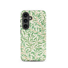 Willow Bough William Morris Leaf Pattern Samsung Case, Galaxy S24 / Matte, Phone Case Green Leaf Pattern