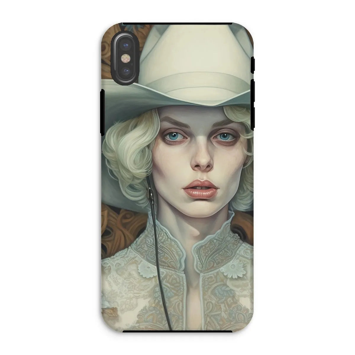 Winnie The Lesbian Cowgirl - Sapphic Art Phone Case - Iphone Xs / Matte - Mobile Phone Cases - Aesthetic Art