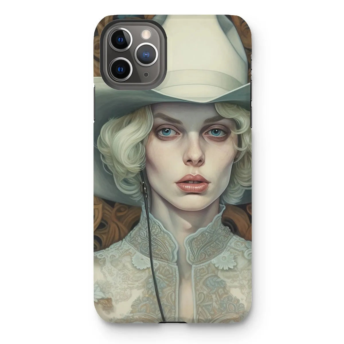 Winnie The Lesbian Cowgirl - Sapphic Art Phone Case - Iphone 11 Pro Max / Matte - Mobile Phone Cases - Aesthetic Art