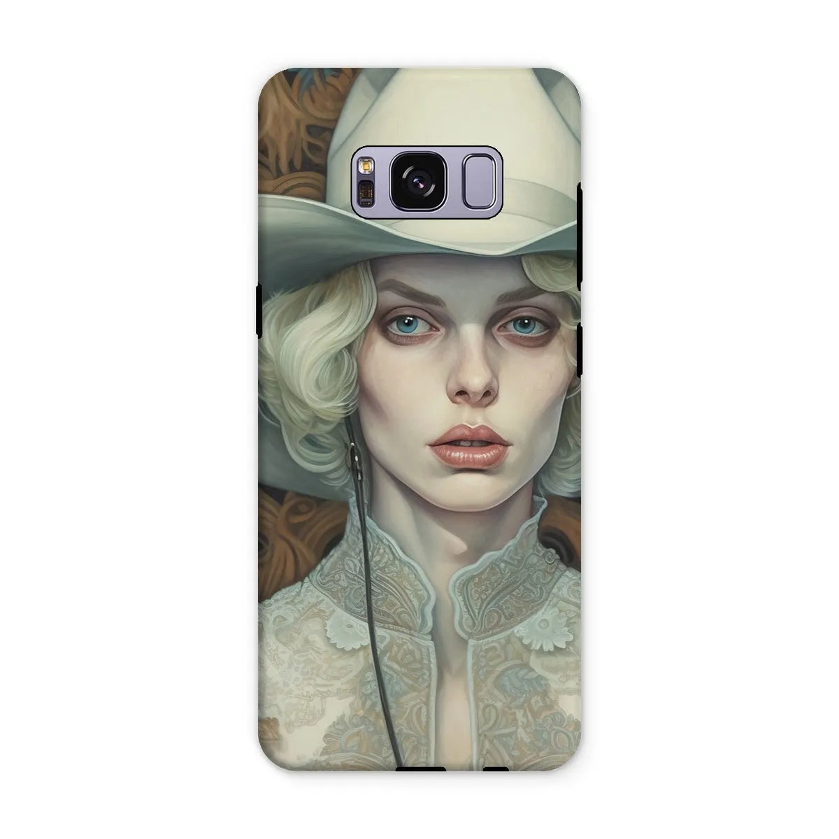 Winnie The Lesbian Cowgirl - Sapphic Art Phone Case - Samsung Galaxy S8 Plus / Matte - Mobile Phone Cases - Aesthetic