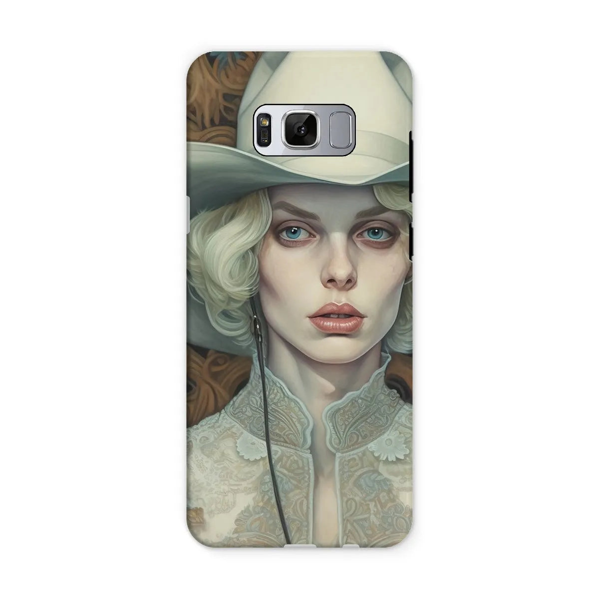 Winnie The Lesbian Cowgirl - Sapphic Art Phone Case - Samsung Galaxy S8 / Matte - Mobile Phone Cases - Aesthetic Art