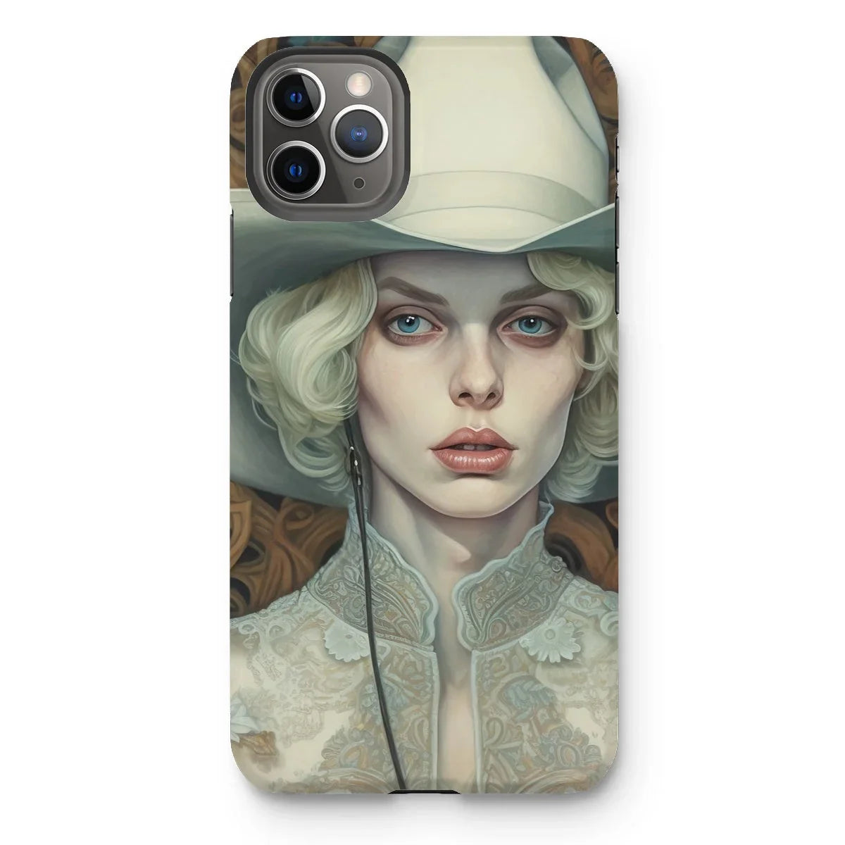 Winnie - Sapphic Femme Cowgirl Iphone Case, 11 Pro Max / Matte, Kite-771295225, Iphone Case Portrait Pale-skinned Woman