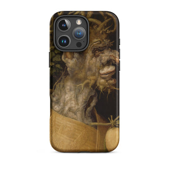 Winter - Giuseppe Arcimboldo Iphone Case, 16 Pro Max / Matte, Smartphone Dark Artistic Case Gnarled Root-like Face