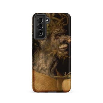 Winter - Giuseppe Arcimboldo Phone Case Samsung Galaxy S21 / Matte Phone Case Detailed Dark-toned Painting Gnarled Tree-like Figure