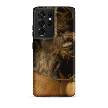 Winter - Giuseppe Arcimboldo Phone Case Samsung Galaxy S21 Ultra / Matte Phone Case Detailed Earthy-toned Painting Gnarled Tree-like Face
