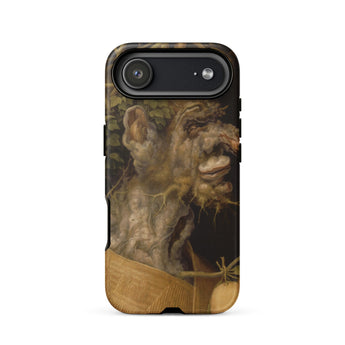 Winter - Giuseppe Arcimboldo Phone Case Iphone 17 Air / Matte Phone Case Grotesque Tree-like Face Wooden Textured Giuseppe Arcimboldo