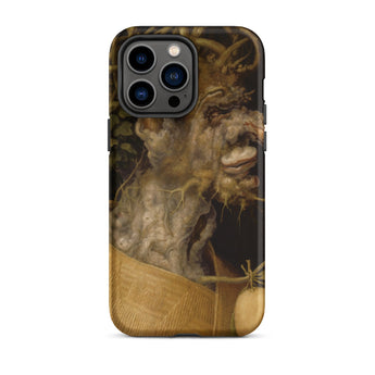Winter - Giuseppe Arcimboldo Phone Case Iphone 14 Pro Max / Matte Iphone Case Nature-inspired Design Face-like Figure Made Bark Giuseppe