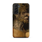 Winter - Giuseppe Arcimboldo Samsung Case, Galaxy S21 Plus / Matte, Black Smartphone Tree-like Creature Design