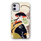 Wisteria Maiden - Kabuki Dancer Iphone Case, 11 / Matte, Iphone Case Traditional Japanese Art Figure Kimono Black