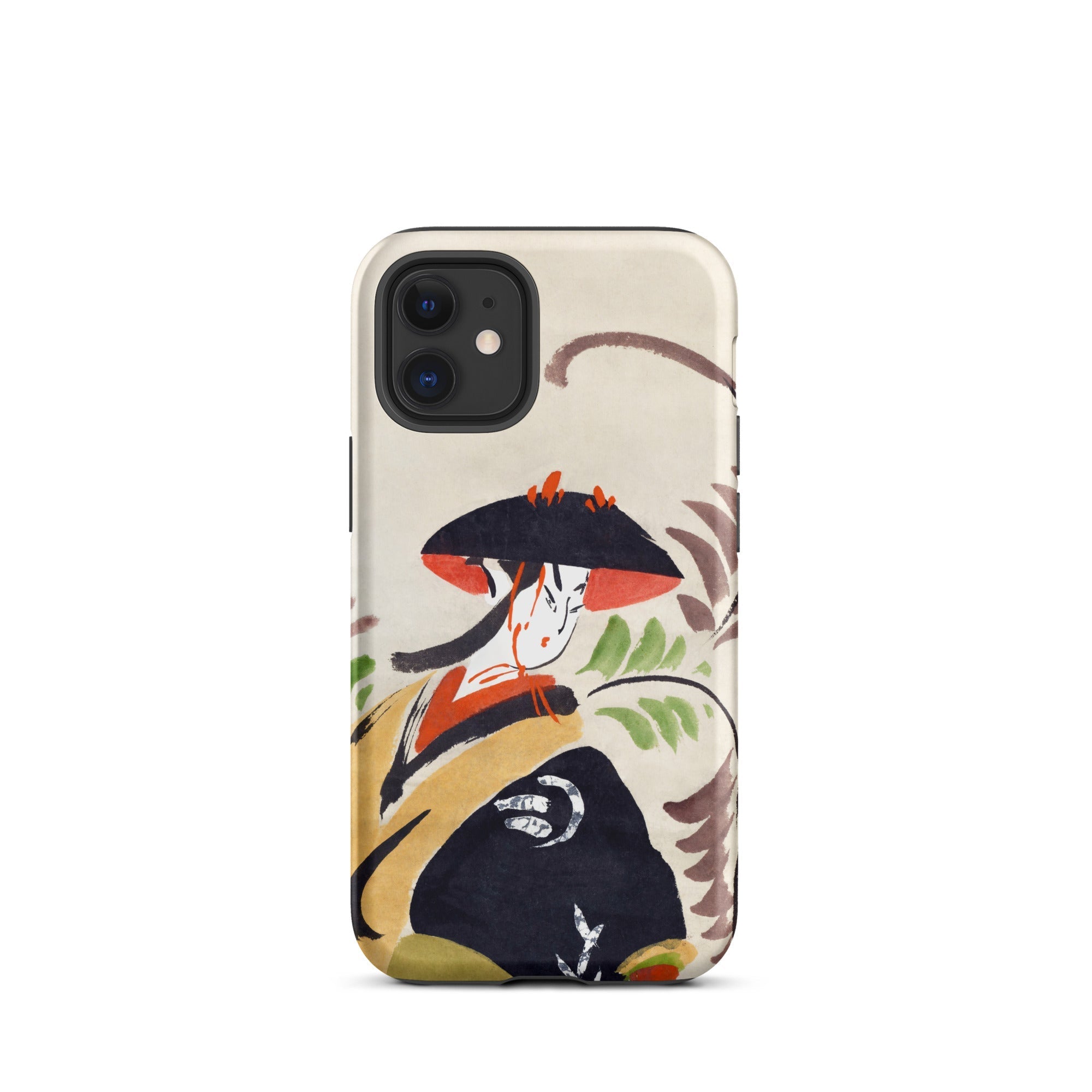Wisteria Maiden Kabuki Dancer Iphone Case, 12 Mini / Matte, Phone Case Japanese Art