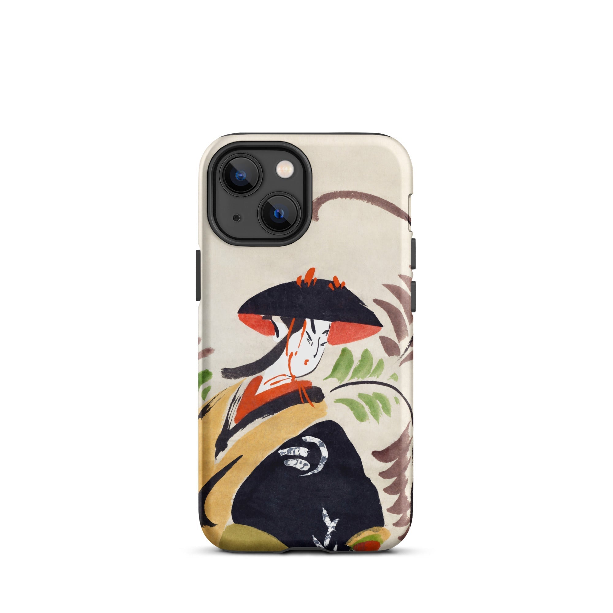 Wisteria Maiden Kabuki Dancer Iphone Case, 13 Mini / Matte, Artistic Phone Case