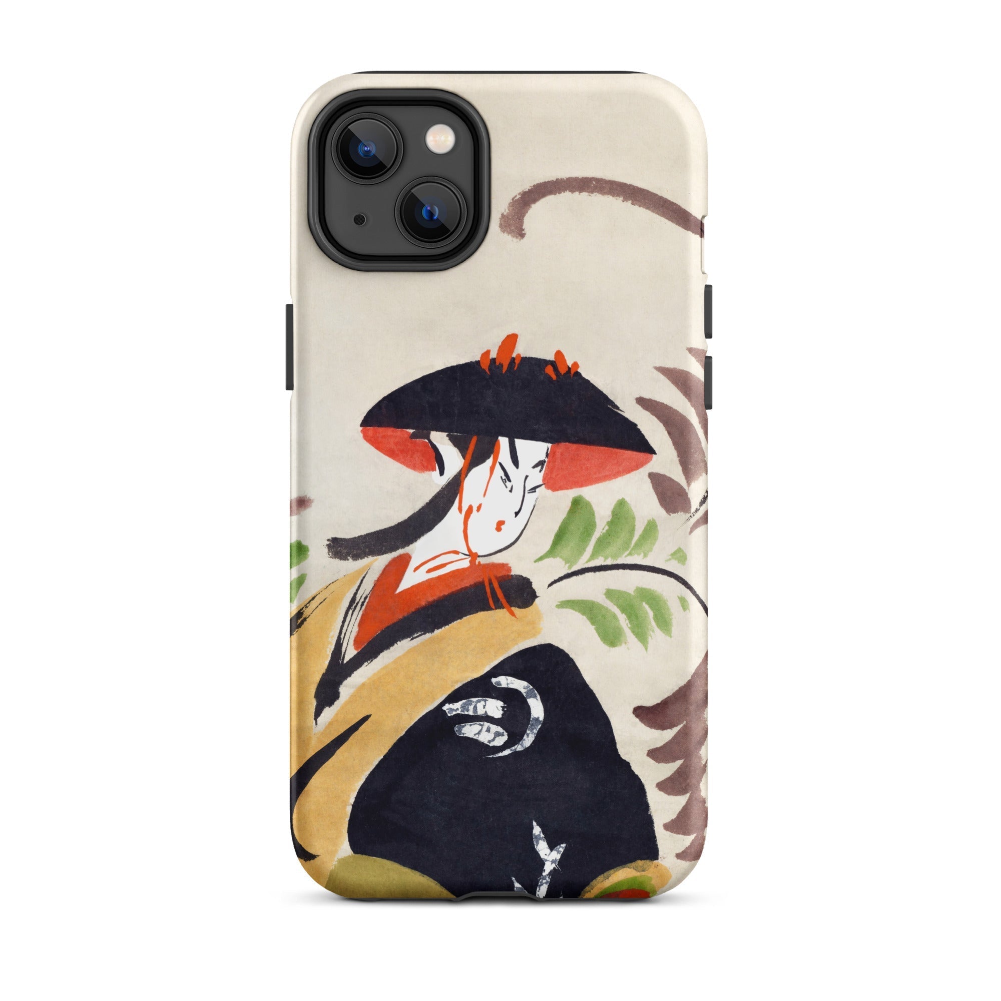 Wisteria Maiden Kabuki Dancer Iphone Case, 14 Plus / Matte, Iphone Case Japanese Art