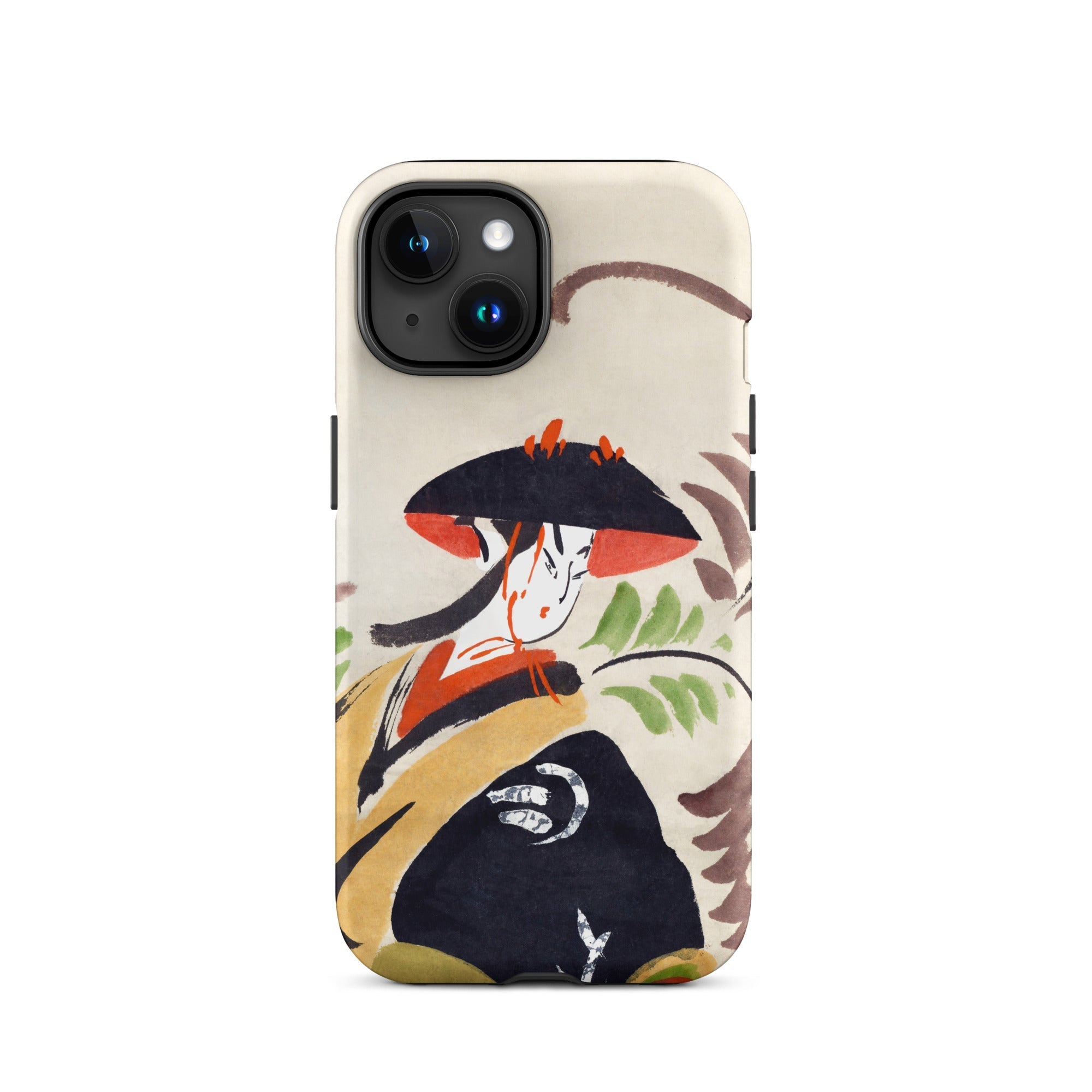 Wisteria Maiden Kabuki Dancer Iphone Case, 15 / Matte, Phone Case Japanese Art