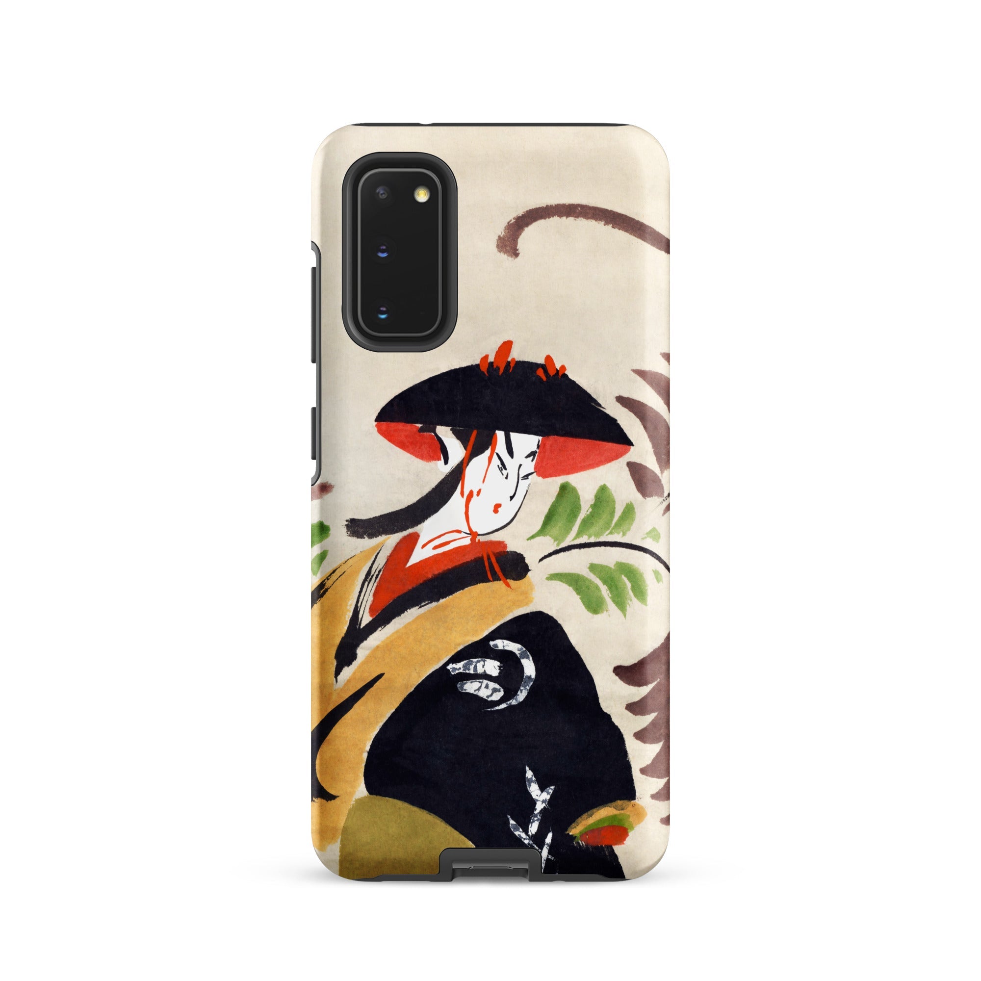 Wisteria Maiden Kabuki Dancer Samsung Case, Galaxy S20 / Matte, Smartphone Case Japanese Style Painting Woman Traditional Attire