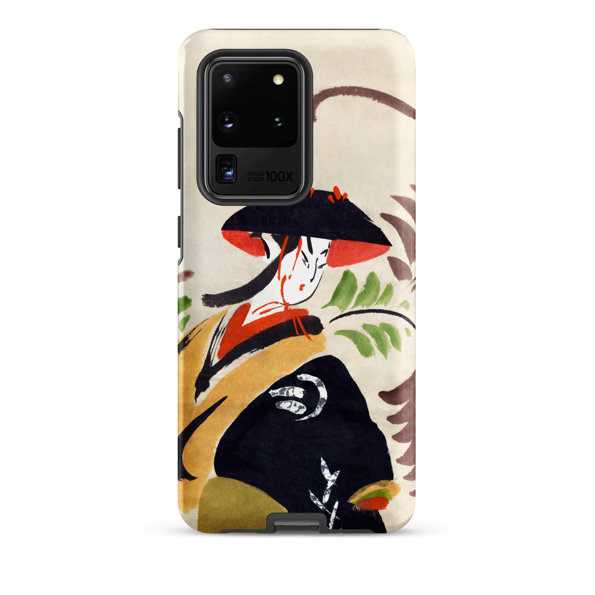 Wisteria Maiden Kabuki Dancer Samsung Case, Galaxy S20 Ultra / Matte, Smartphone Case Artistic Depiction Woman Traditional East Asian